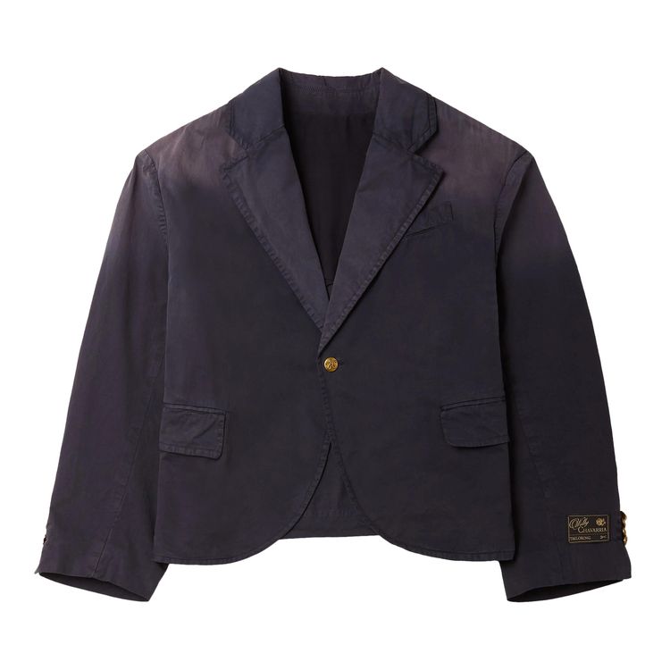 

Куртка Willy Chavarria Washed Box Cutter Jacket 'Navy', синий
