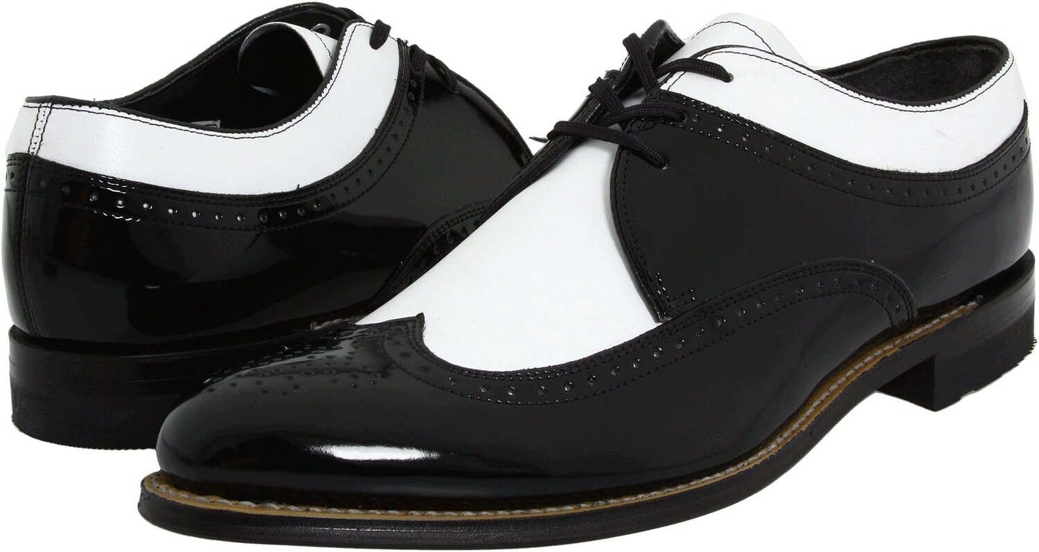 

Оксфорды Dayton - Wingtip Stacy Adams, цвет Black w/ White