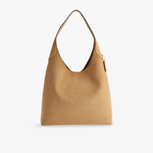 

Сумка на плечо Coach Brooklyn 28 из замши большая, желтый