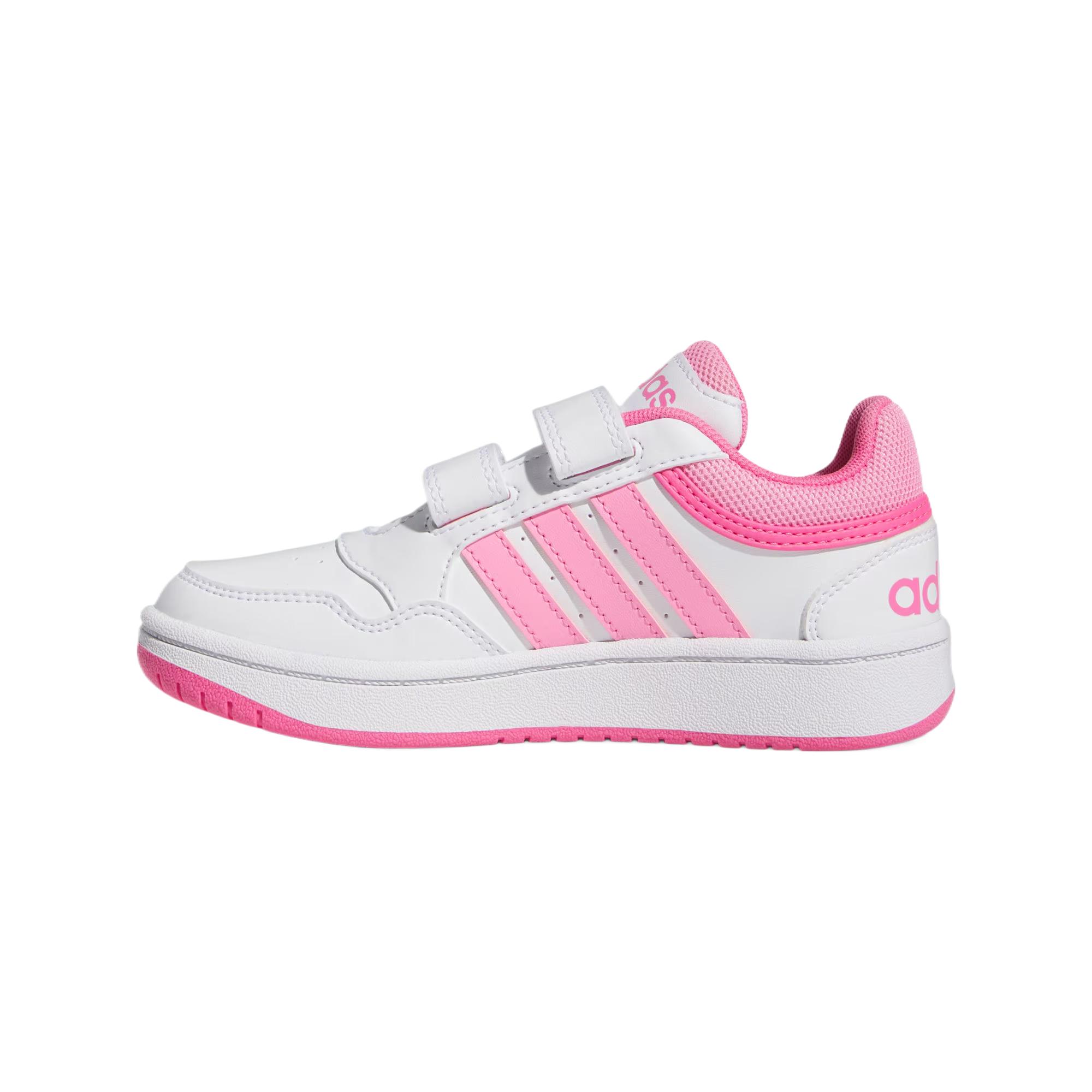 Adidas HOOPS 3.0CFC низкие детские повседневные кроссовки pink white kids' — фото 3