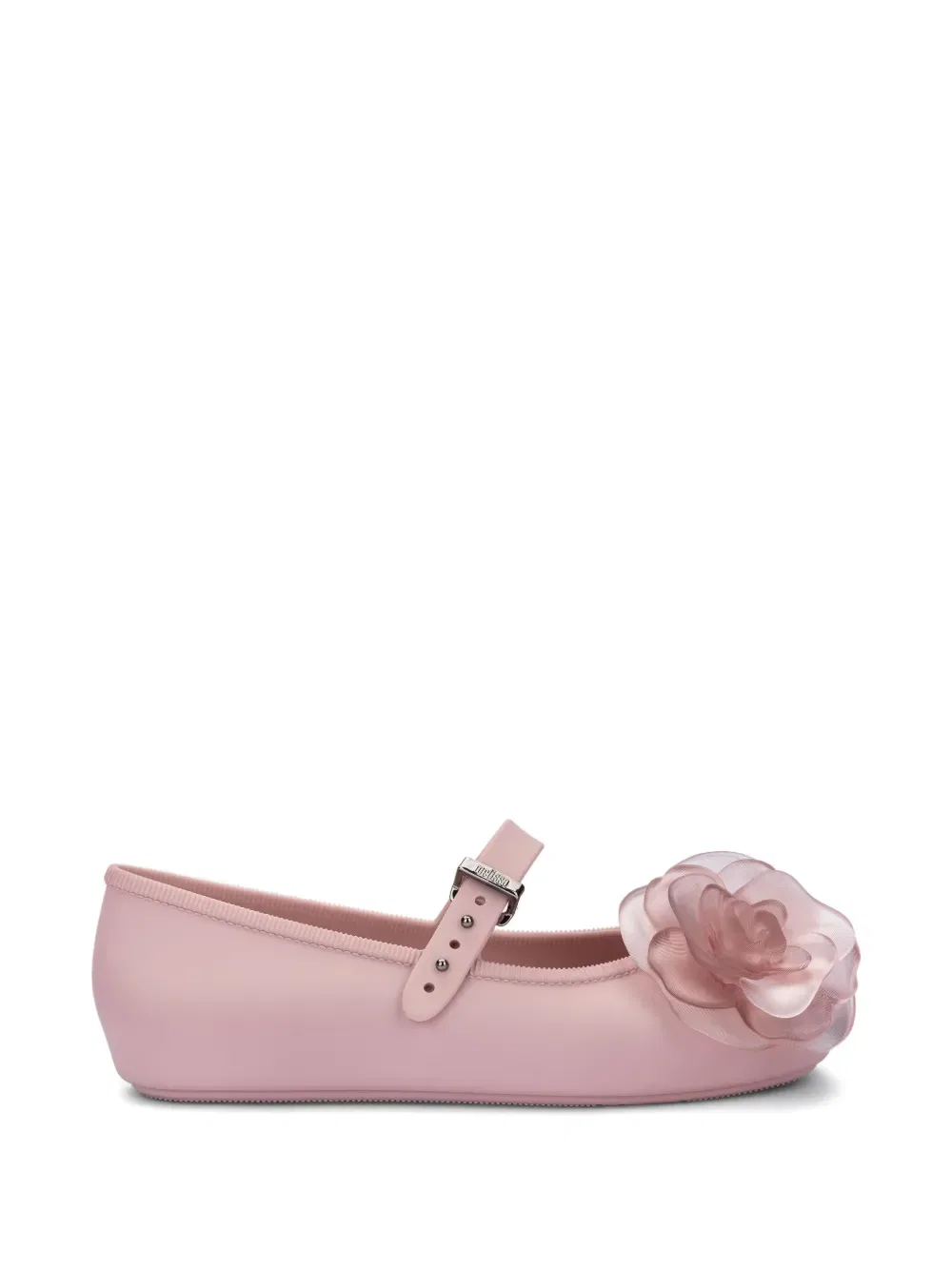 Балетки с цветочными ремешками Mini Melissa, розовый