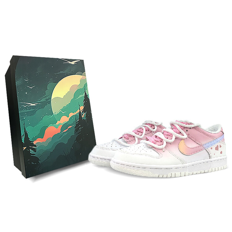 

Кроссовки Nike Dunk Skateboard Shoes Women's Low-Top Pink/White