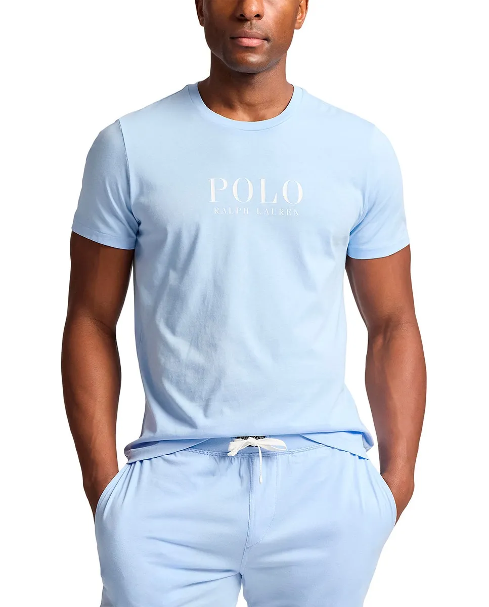 

Мужская пижамная футболка из 100% хлопка Polo Ralph Lauren, голубой