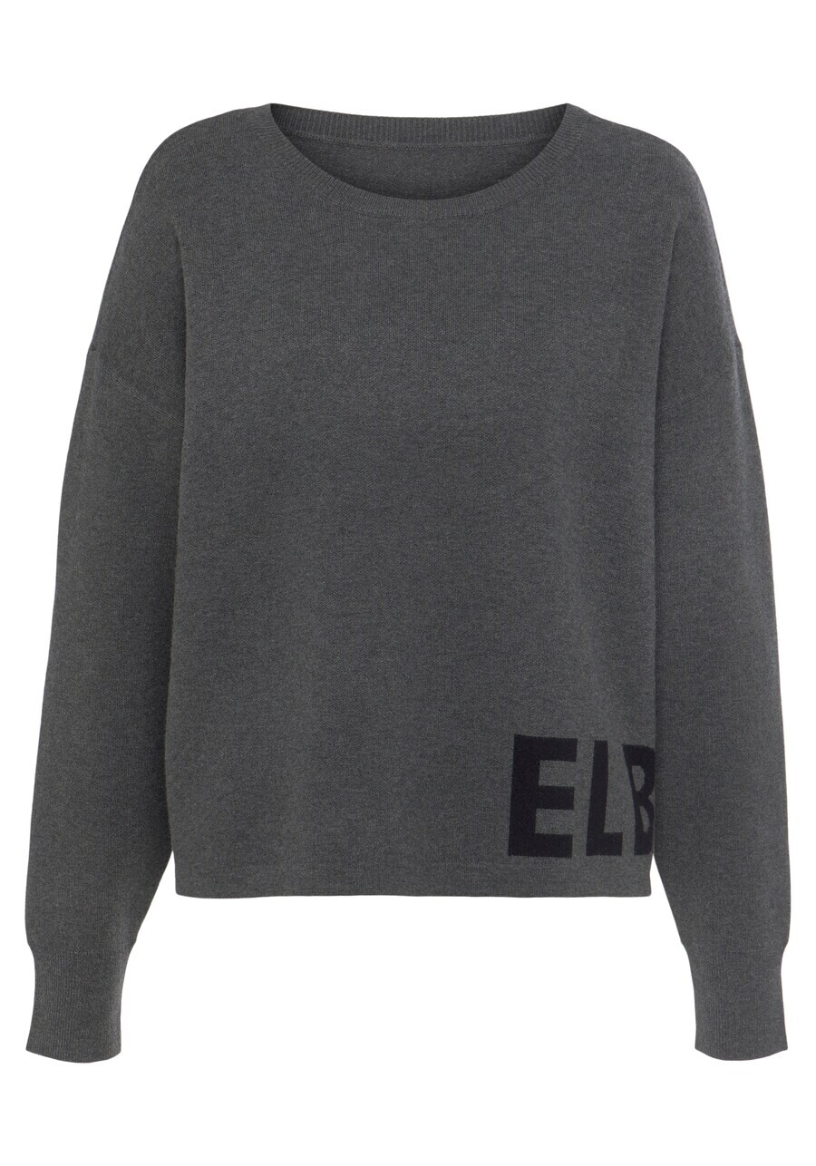 

Тонкий вязаный свитер Elbsand Sweater, пятнистый серый