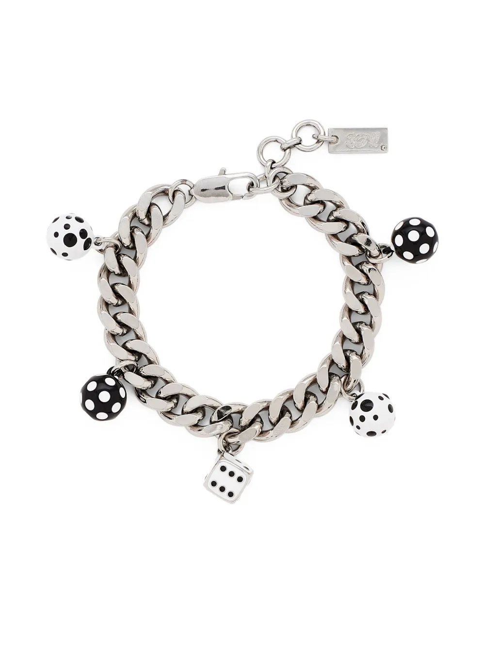 

Браслет Dice Charm из коллаборации с Derrick Adams MARC JACOBS, серебряный