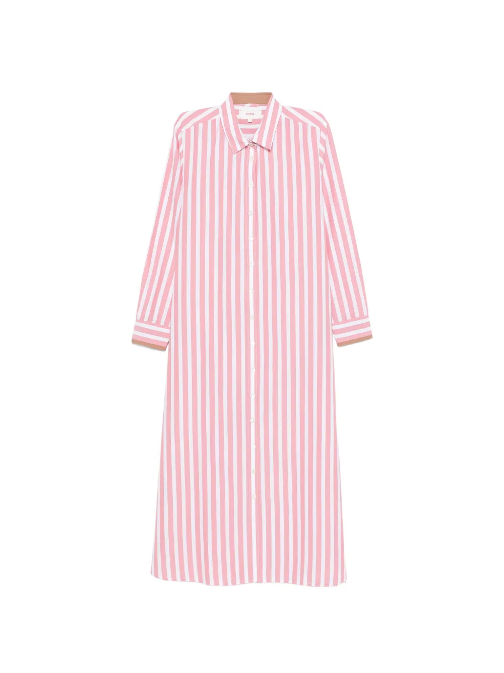 

Платье-миди рубашечного кроя в полоску Xirena, розовый