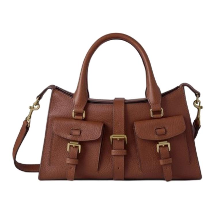 

Натуральная растительно-дубленая кожаная сумка через плечо маленькая женская umber Mulberry, basic set (bag+dust bag)