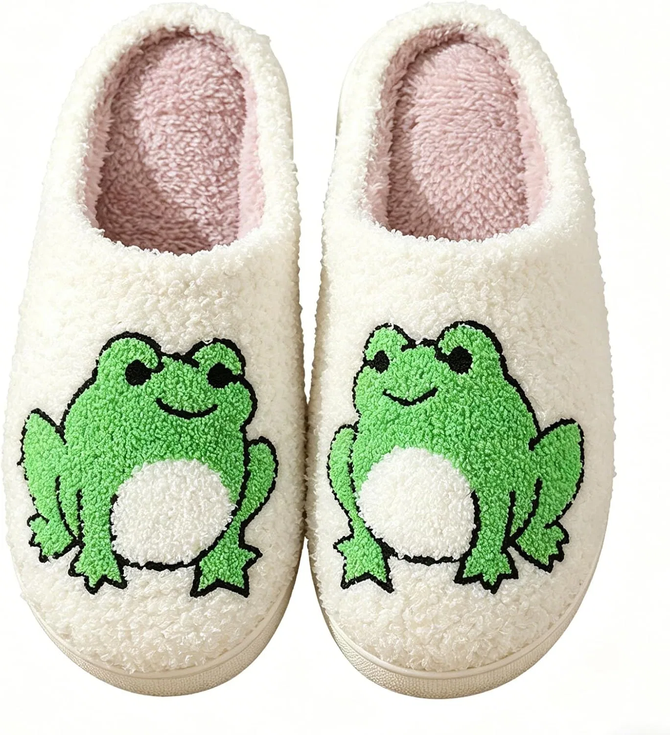 Тапочки мягкие с вышивкой, Froggy 04 oukisam