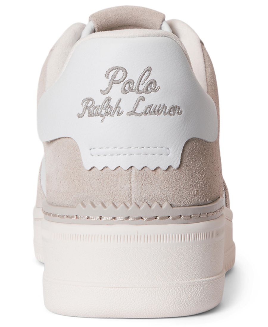 Мужские кроссовки Masters Court с закругленным носком Polo Ralph Lauren, Beige/White — фото 3
