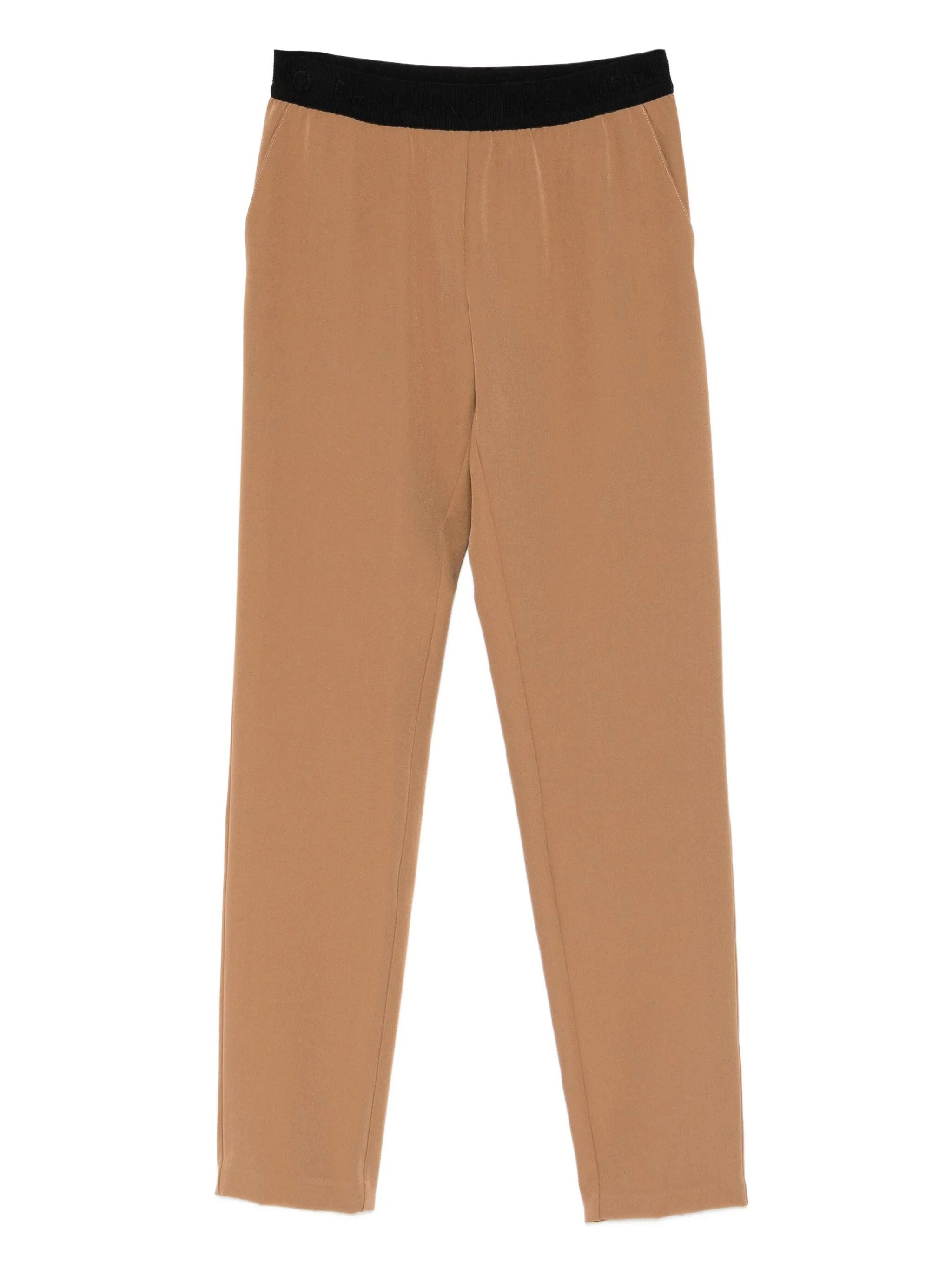 

Брюки с эластичным поясом Ermanno Firenze, коричневый