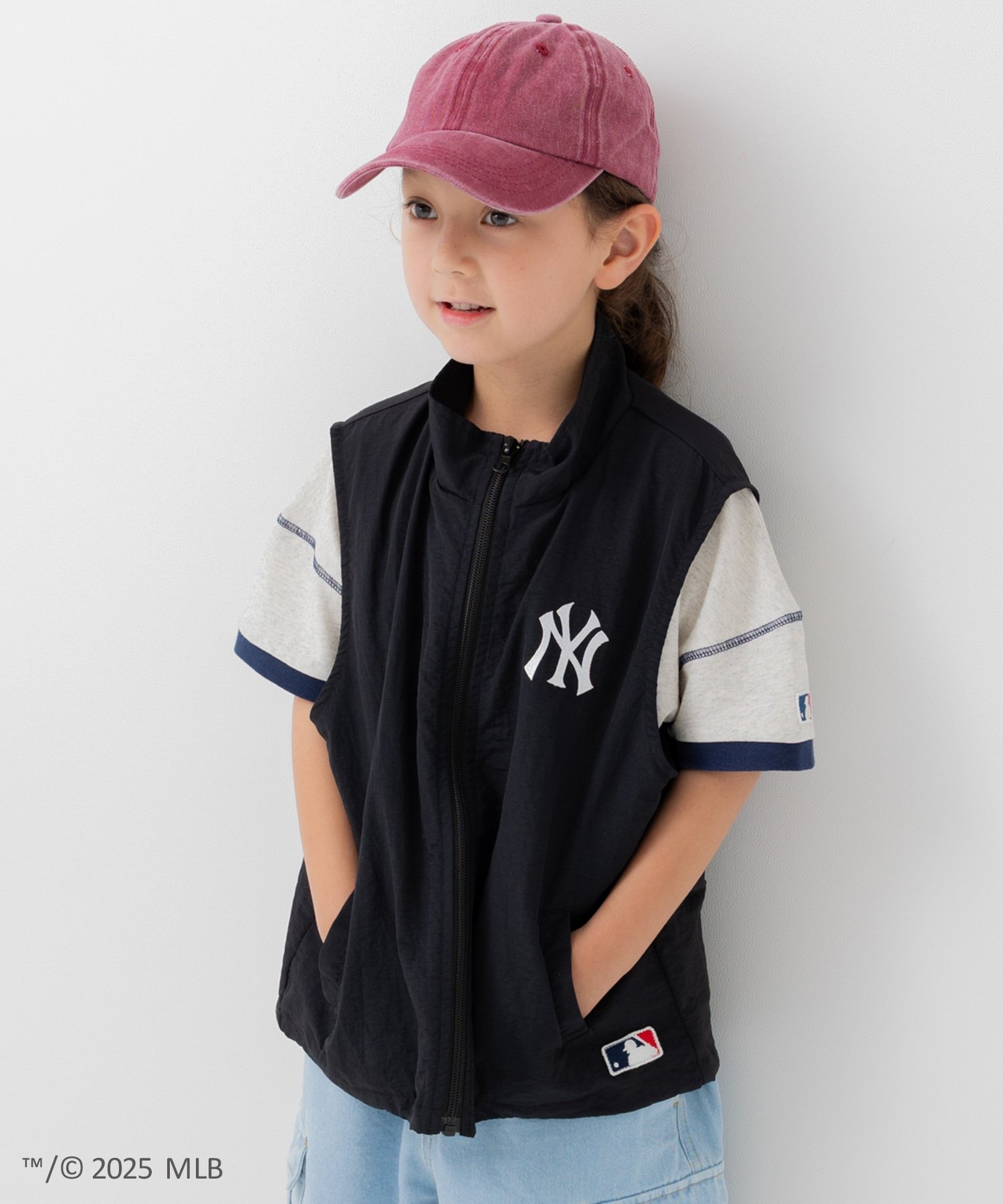 Нейлоновый жилет Mlb, Yankees/Black