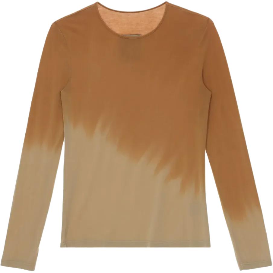 

Футболка с длинным рукавом с эффектом омбре UMA WANG, желтый