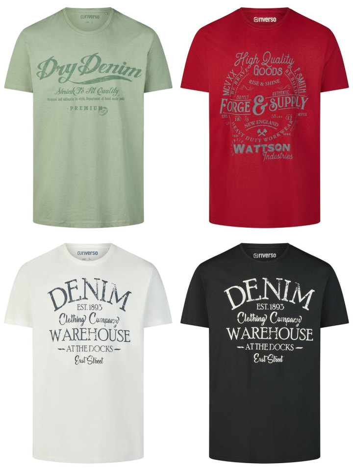 

Набор из 4 разноцветных футболок RIVLeon