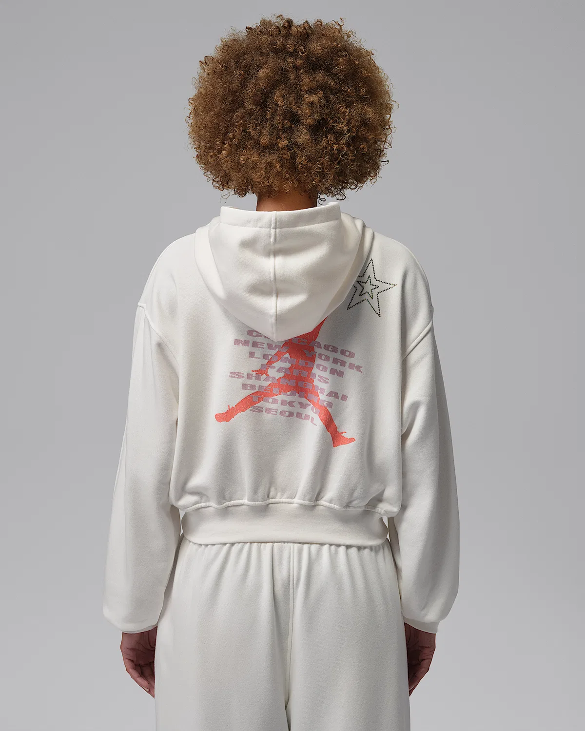 Женская худи-оверсайз Jordan Brooklyn Fleece, Sail — фото 2