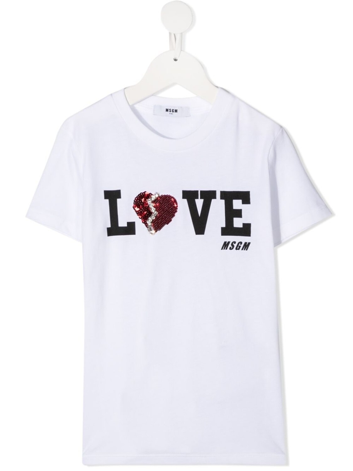 

MSGM Kids футболка с логотипом, белый