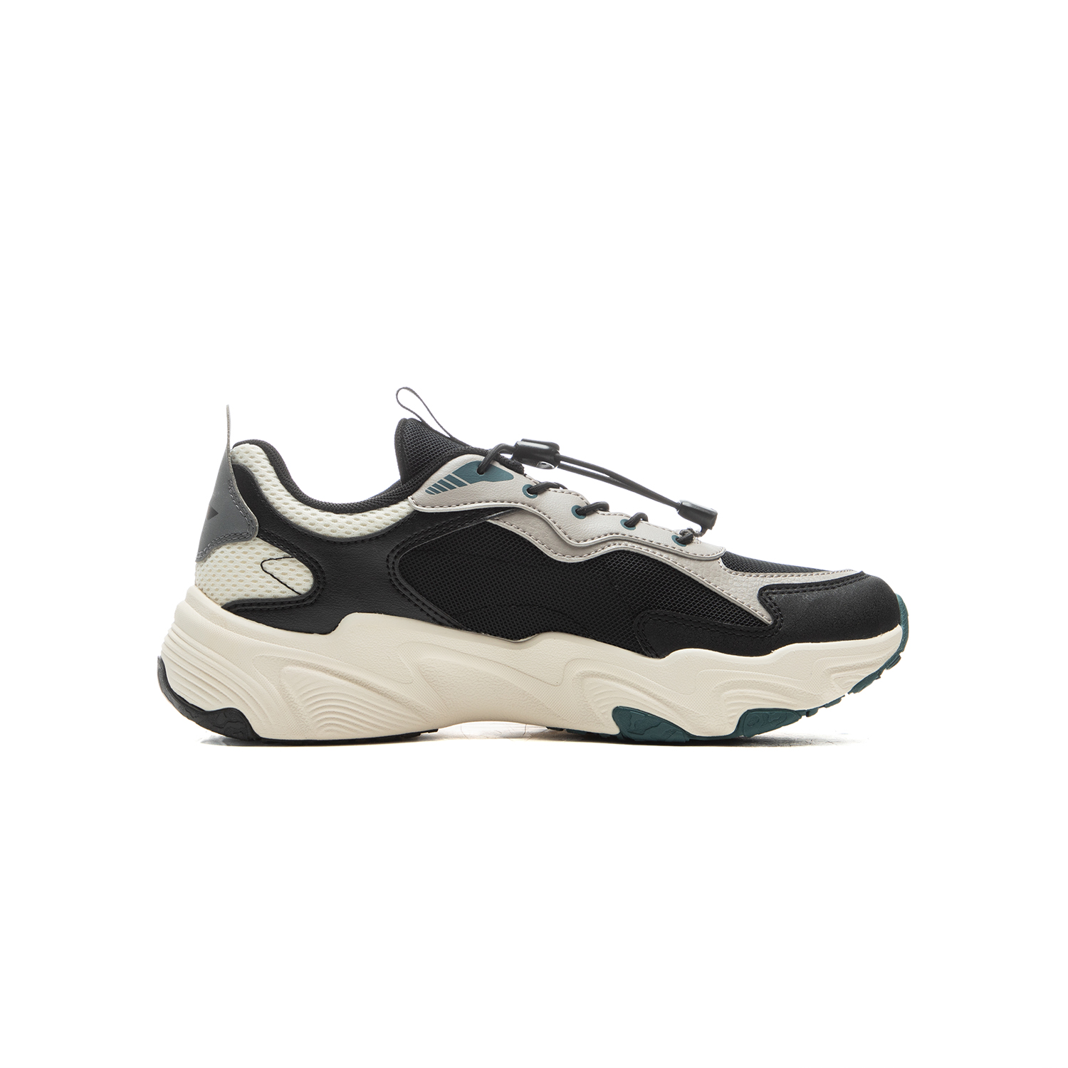 Спортивная обувь Kids Lifestyle Shoes низкие Black/Rock Ridge Gray/Ecru LINING YOUNG, черный/Ridge серый/экрю — фото 3