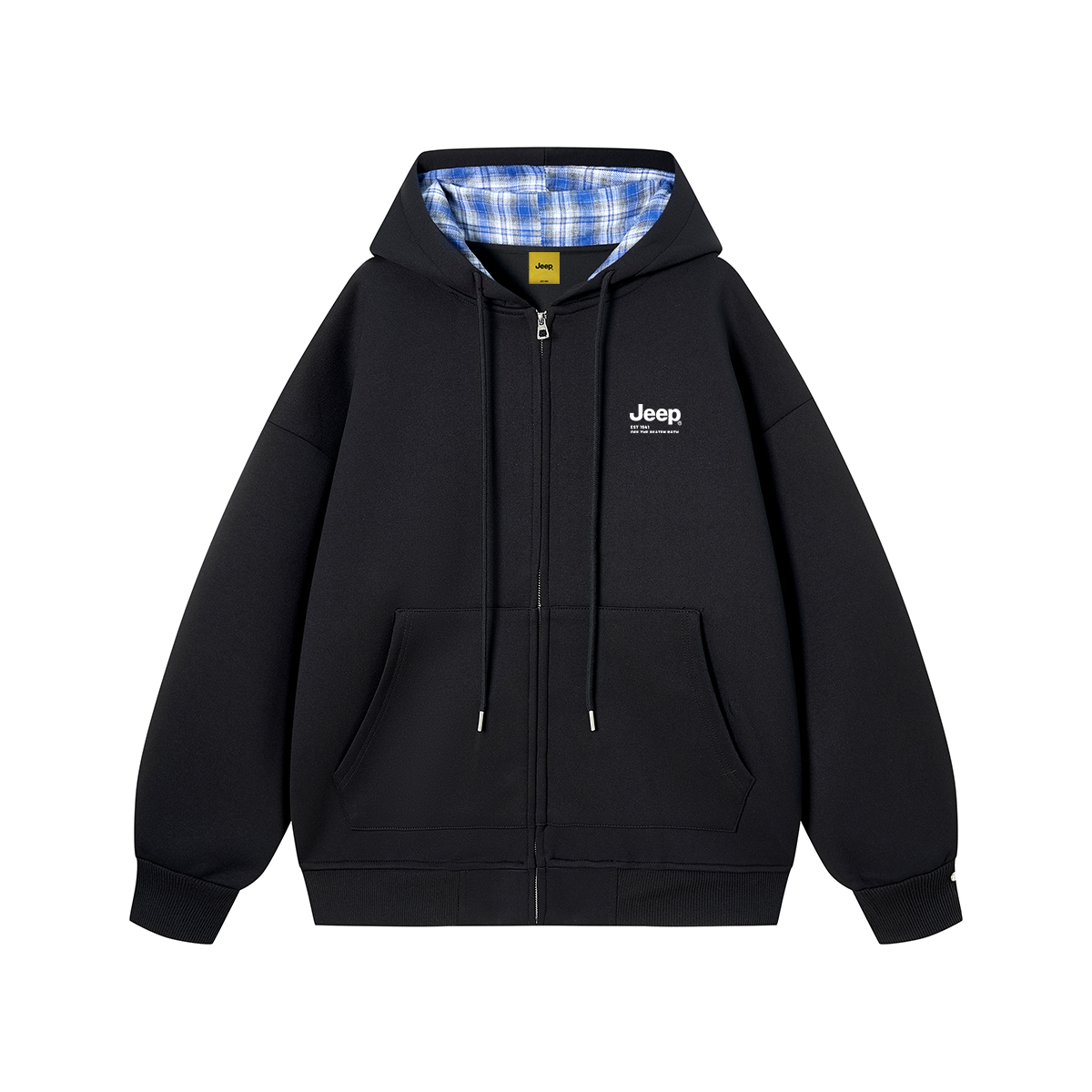 

Толстовка Unisex Hooded Moderate Cardigan Jeep, pure черный