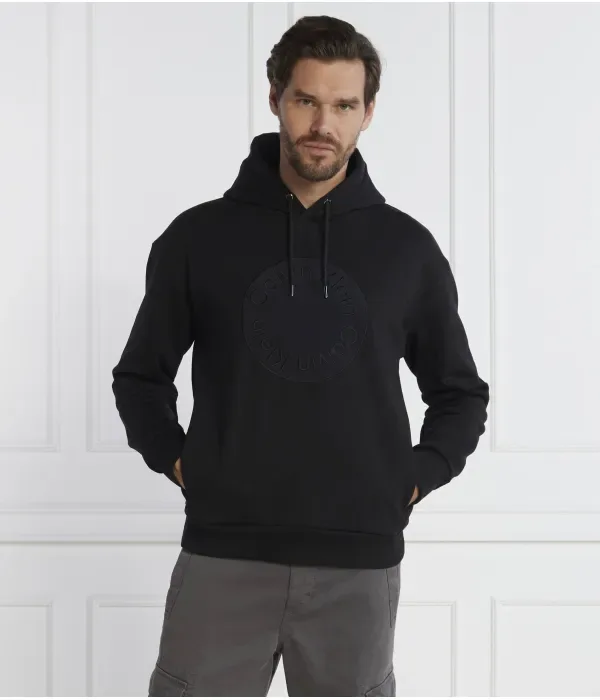 Толстовка с вышитой эмблемой regular fit Calvin Klein, черный — фото 3