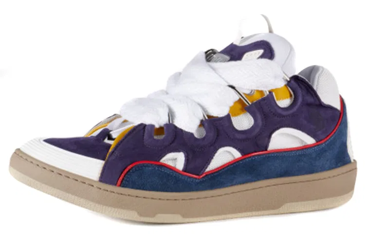 Кроссовки casual Lanvin Curb белые пурпурные