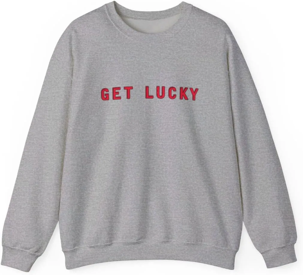 Get Lucky Dice Casino унисекс свитшот с круглым вырезом GENERIC, серый