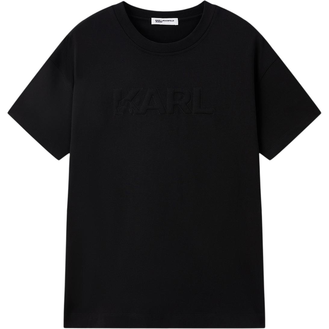 

Karl Lagerfeld / Karl Lagerfeld Jeans Мужские черные футболки с круглым вырезом средней высоты, Черный, Karl Lagerfeld / Karl Lagerfeld Jeans Мужские черные футболки с круглым вырезом средней высоты