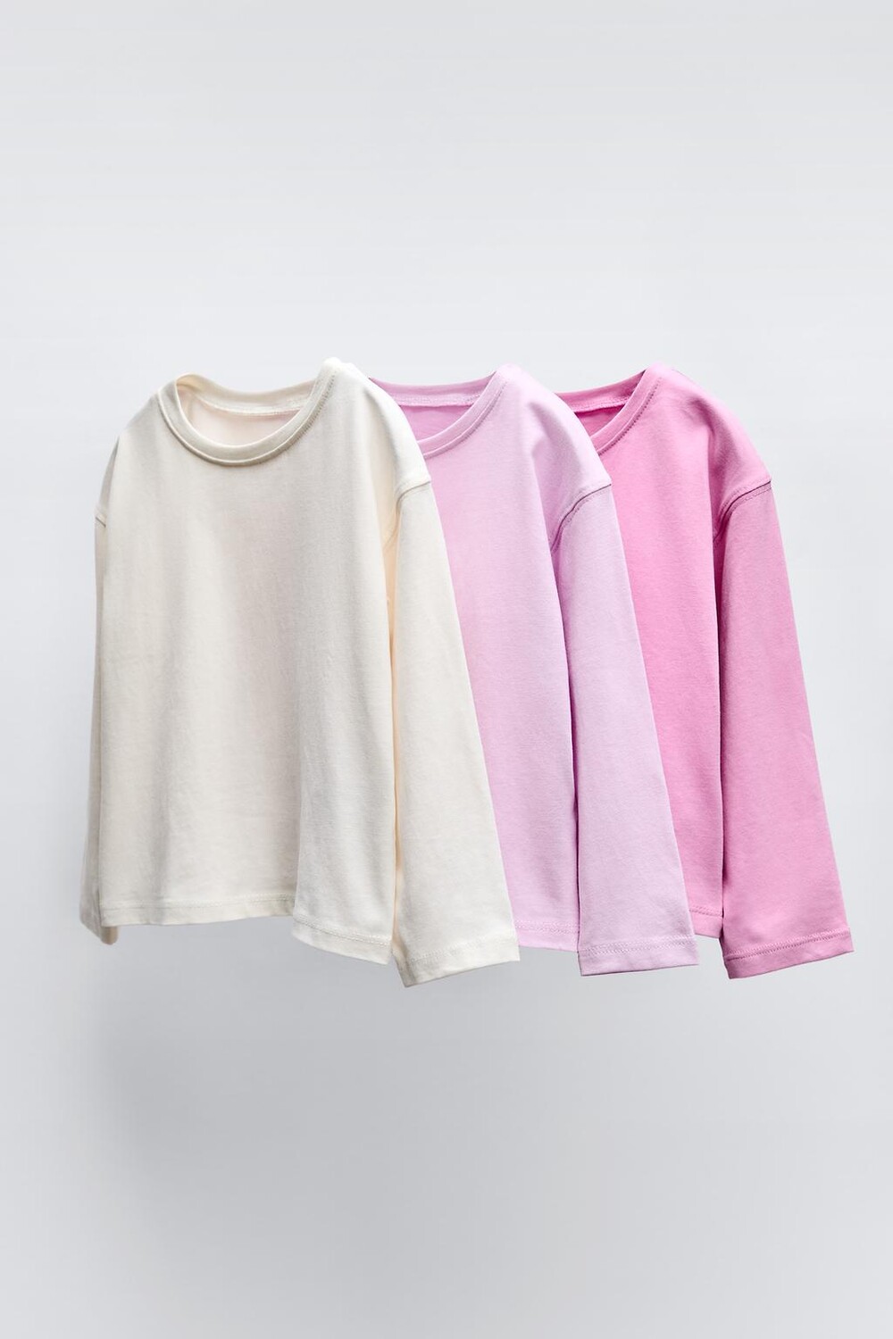 

Упаковка из 3 однотонных футболок ZARA, розовый