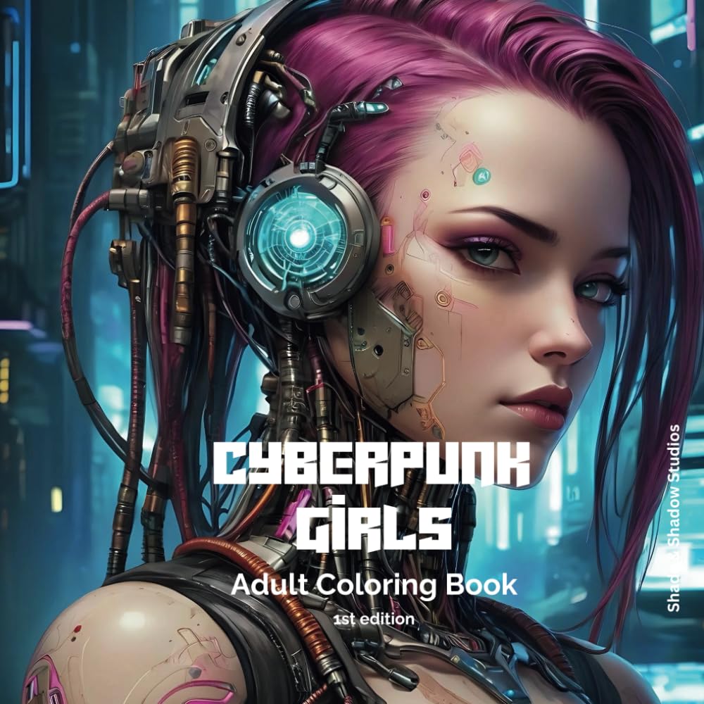 

Cyberpunk Girls: Adult Coloring Book (Independently published)