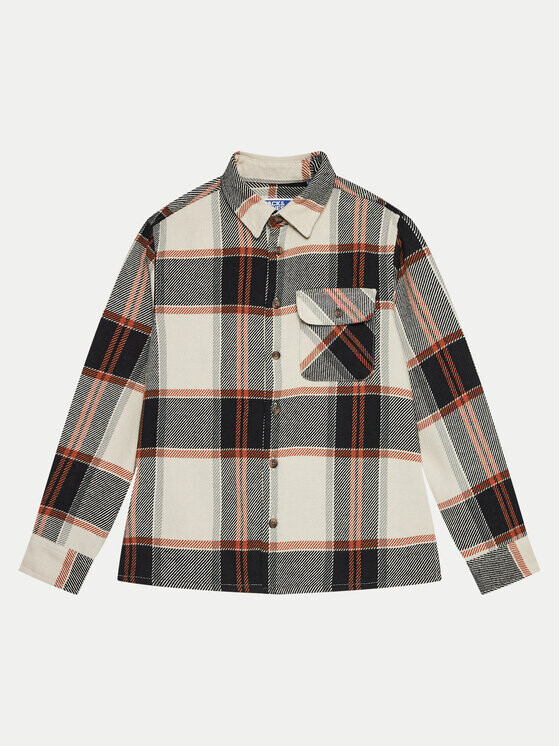 

Рубашка оверсайз Jack&Jones Junior, бежевый
