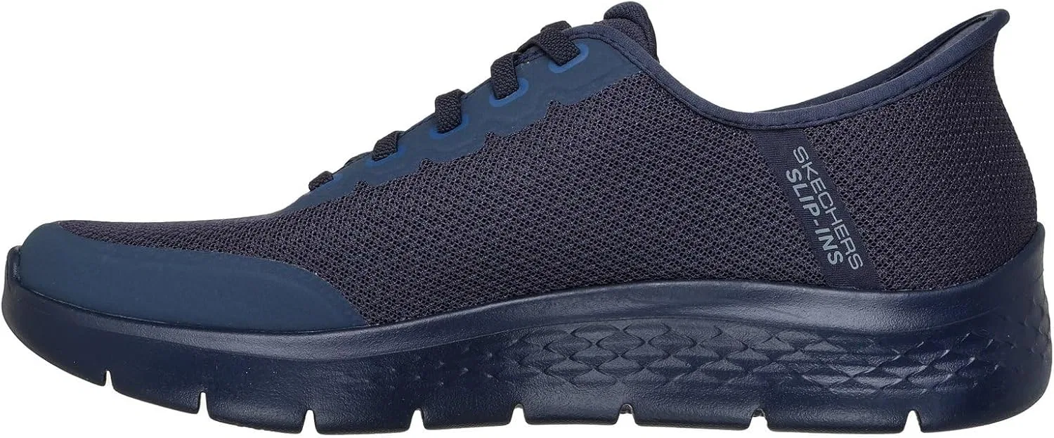 Мужские кроссовки Skechers Go Walk Flex Netro Hands Free без шнурков, темно-синий — фото 3