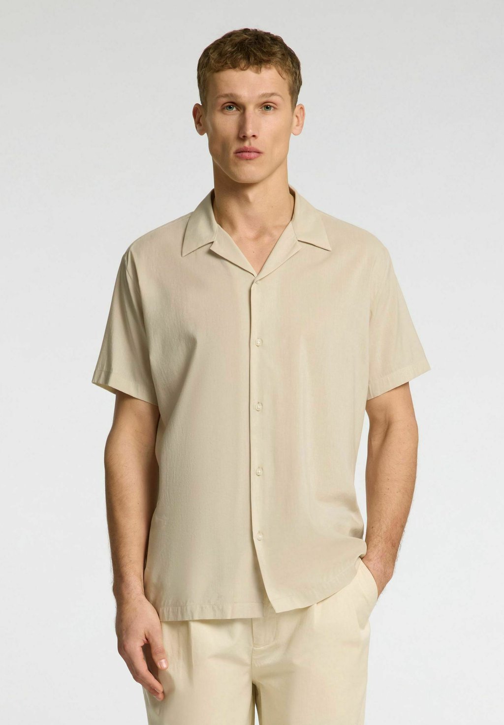 

Рубашка SLHREG AIR SHIRT Selected Homme, бежевый