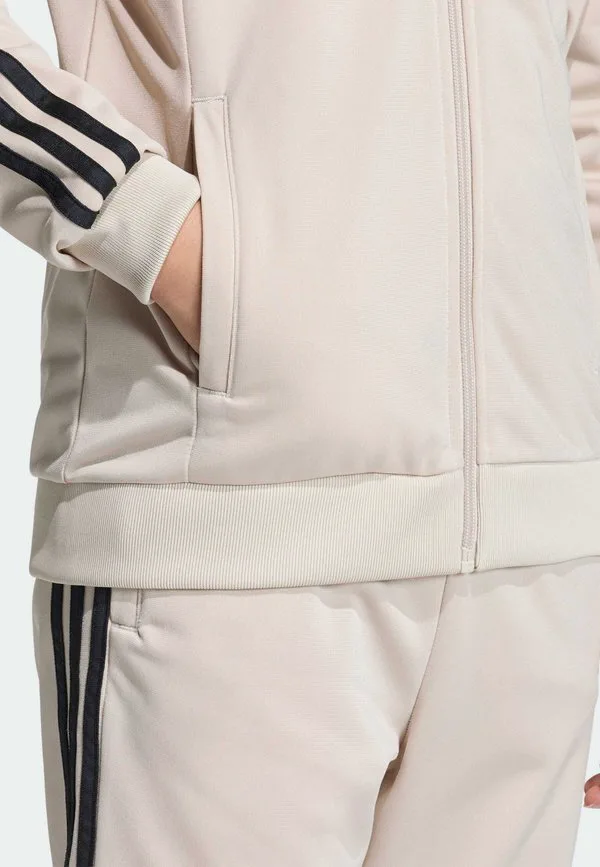 Толстовка на молнии sst track Adidas Originals, Stone Khaki/Black — фото 4