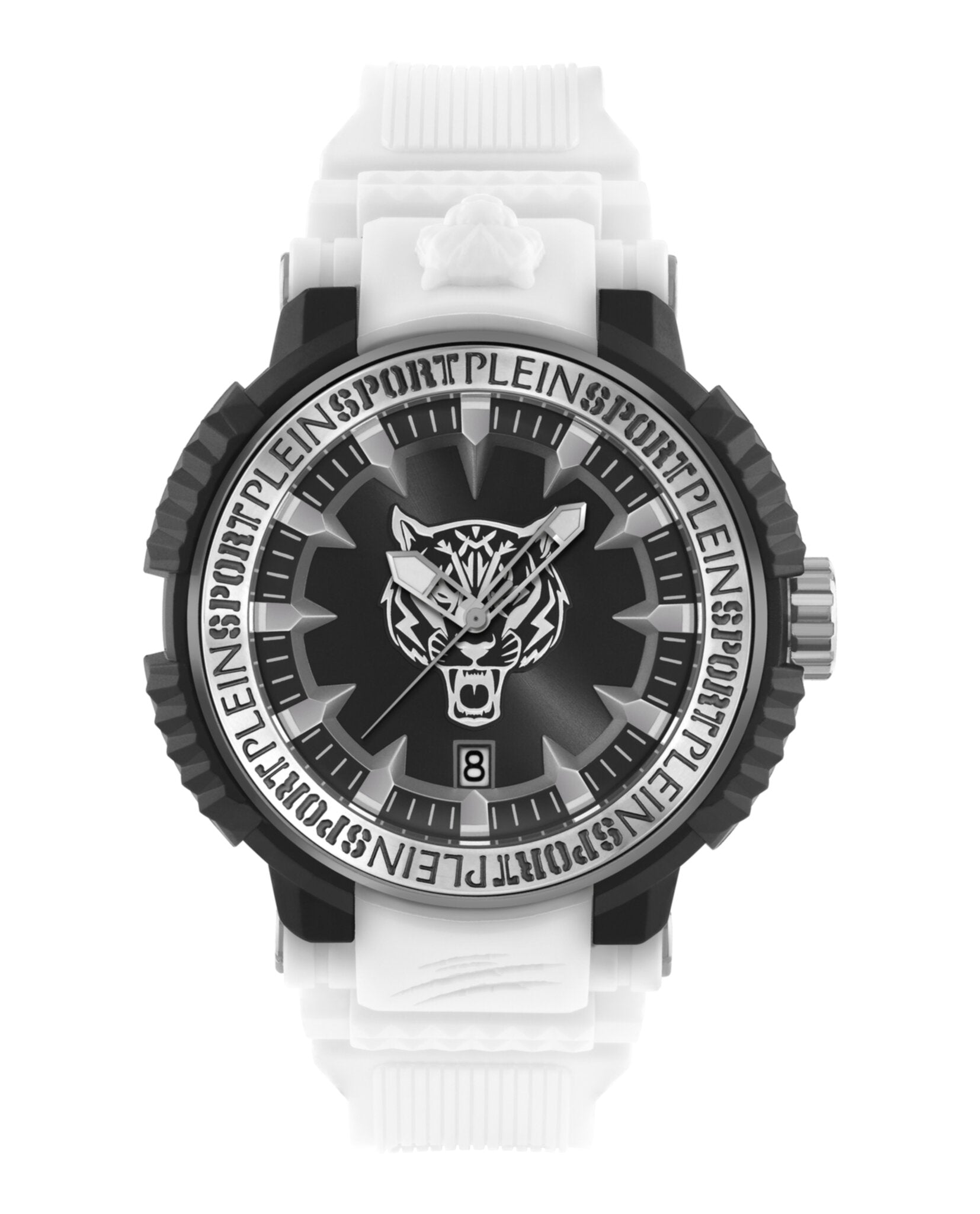 

Часы Tiger Power из силикона PLEIN SPORT, белый/черный/черный