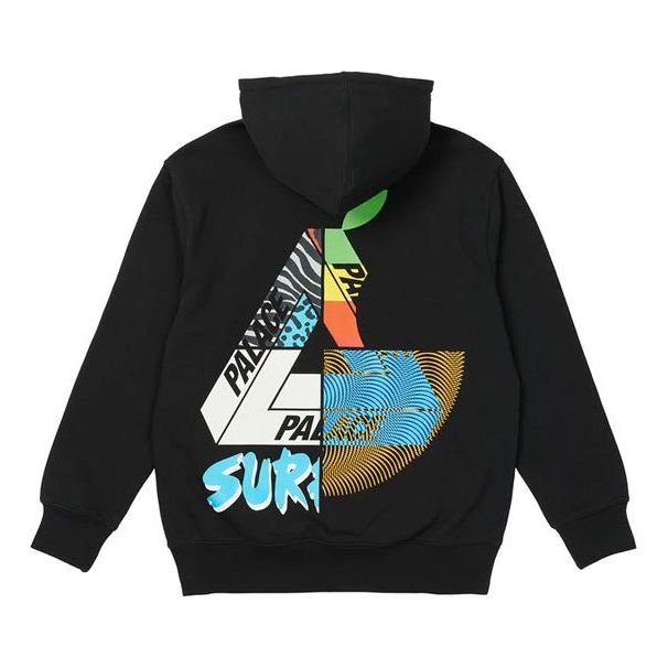 

Худи PALACE MIX Up Hood Black Triangle Logo Printing Unisex, черный