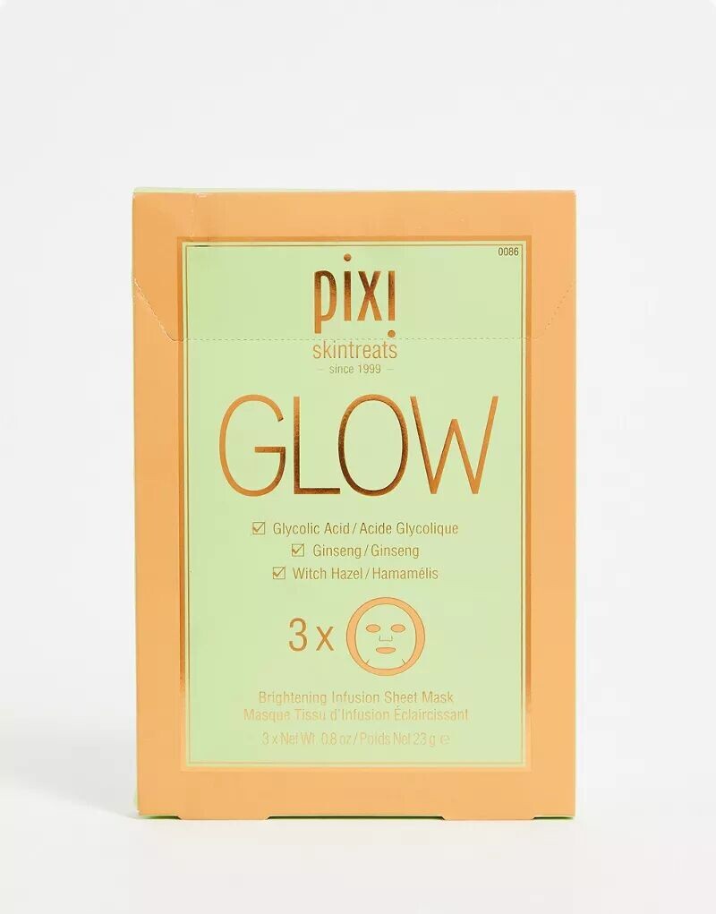 

Тканевая маска для лица Pixi Glow Boosting с гликолевой кислотой (3 шт.)