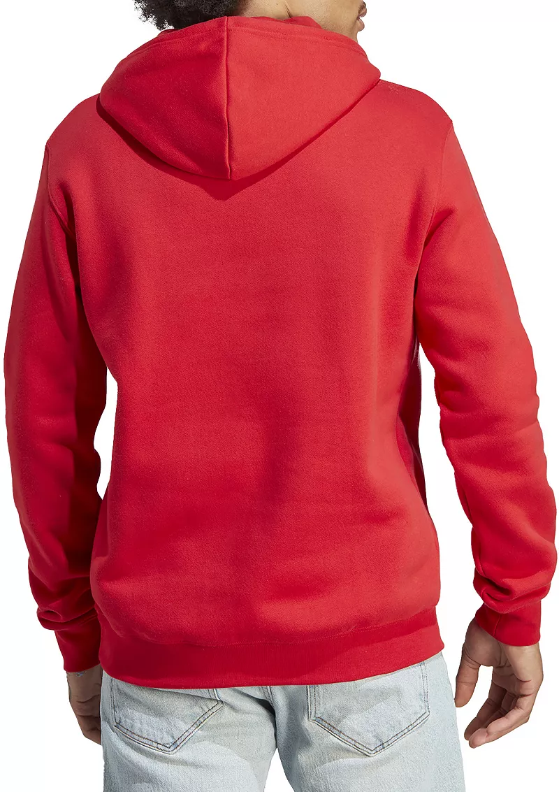 Мужская худи с трилистником Adidas Originals Adicolor Essentials, цвет Better Scarlet — фото 3