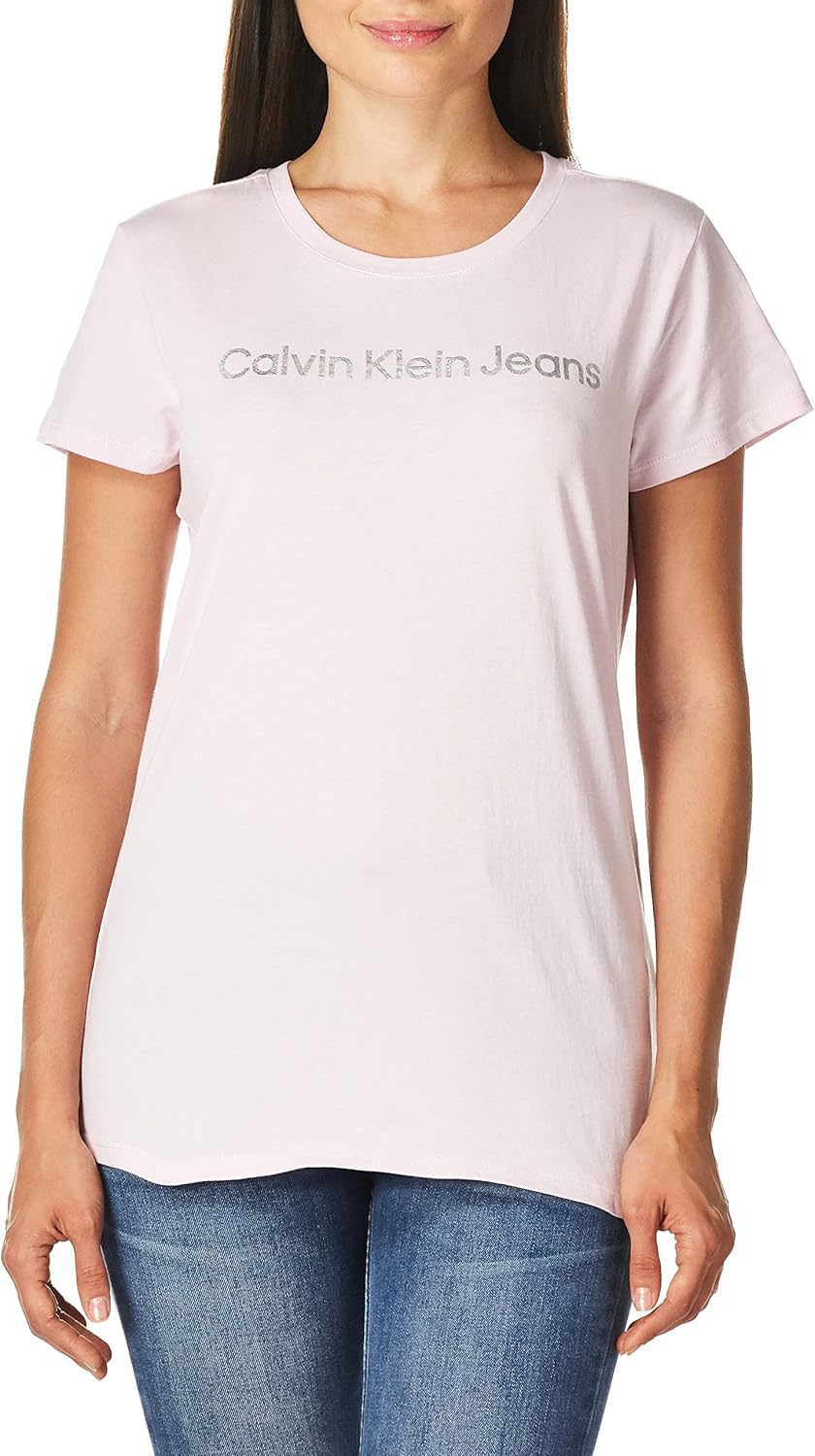

Женская футболка Calvin Klein Iconic с коротким рукавом, Iced Pink, Розовый, Женская футболка Calvin Klein Iconic с коротким рукавом, Iced Pink