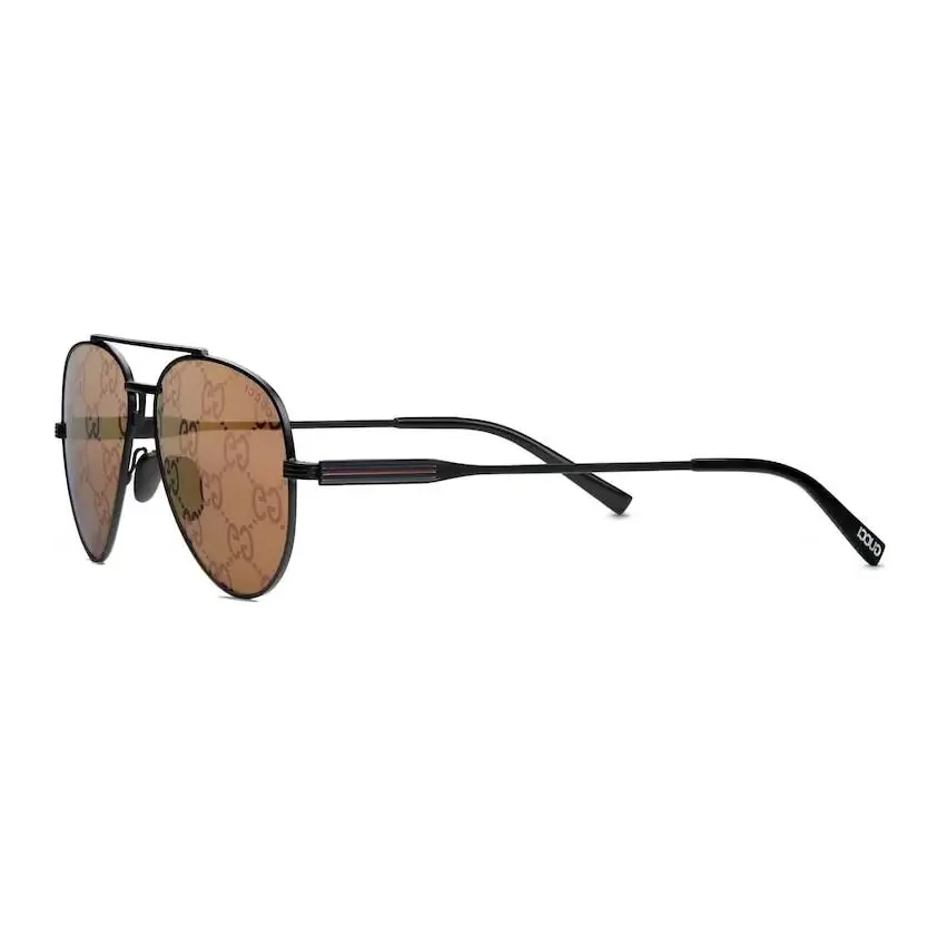 

GUCCI Авиаторские оправы для солнцезащитных очков, Black