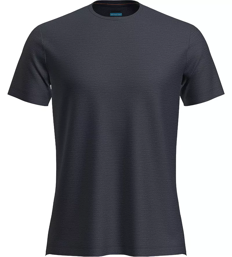 

Icebreaker Мужская рубашка Merino 125 Cool-Lite Sphere III с коротким рукавом, цвет Midnight Navy Heather
