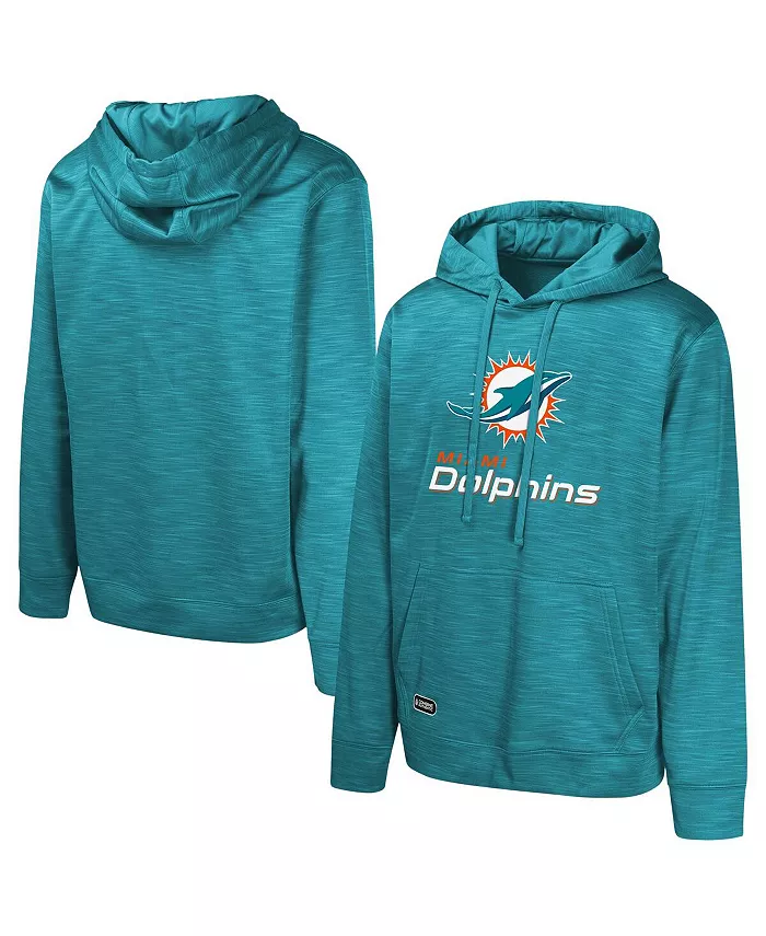 

Мужская флисовая толстовка с капюшоном Aqua Miami Dolphins Streak Outerstuff