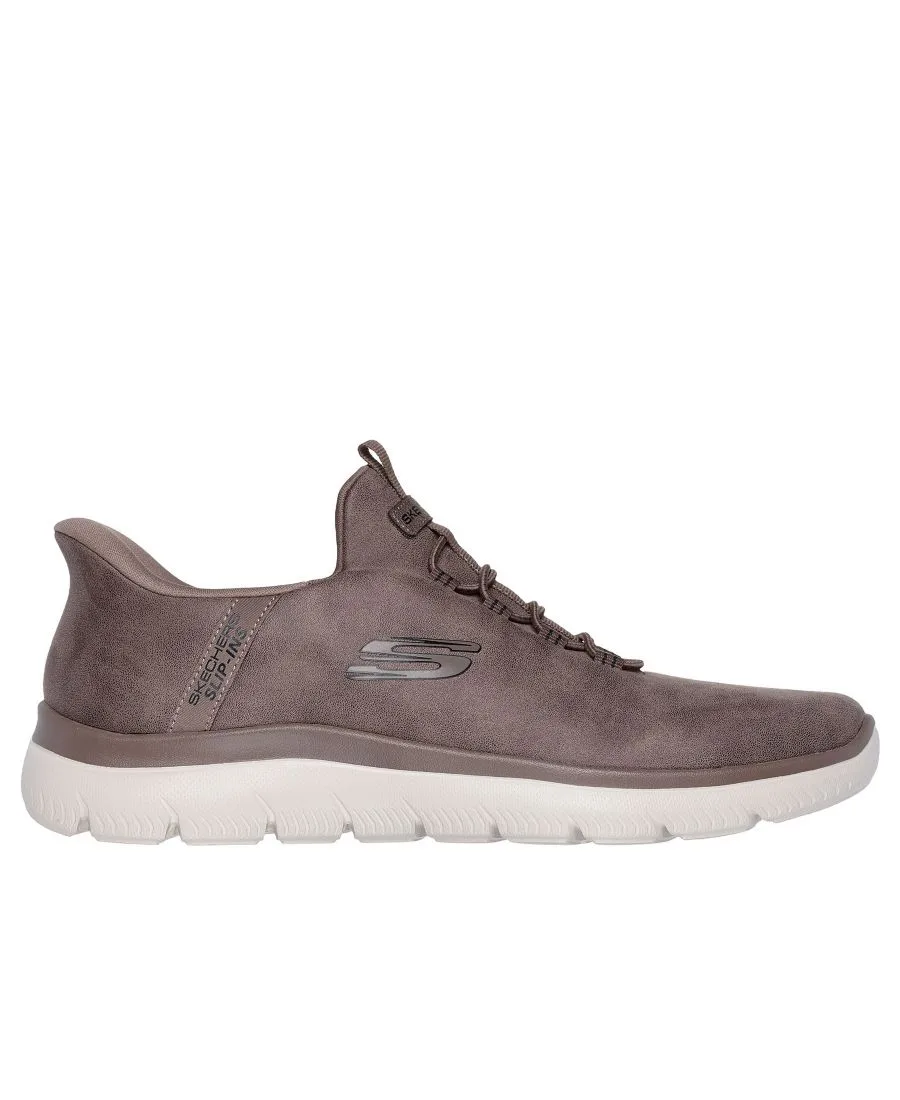 Мужские слипоны: Summits - Korlo Wide-Width Casual Sneakers от Finish Line Skechers, коричневый — фото 2
