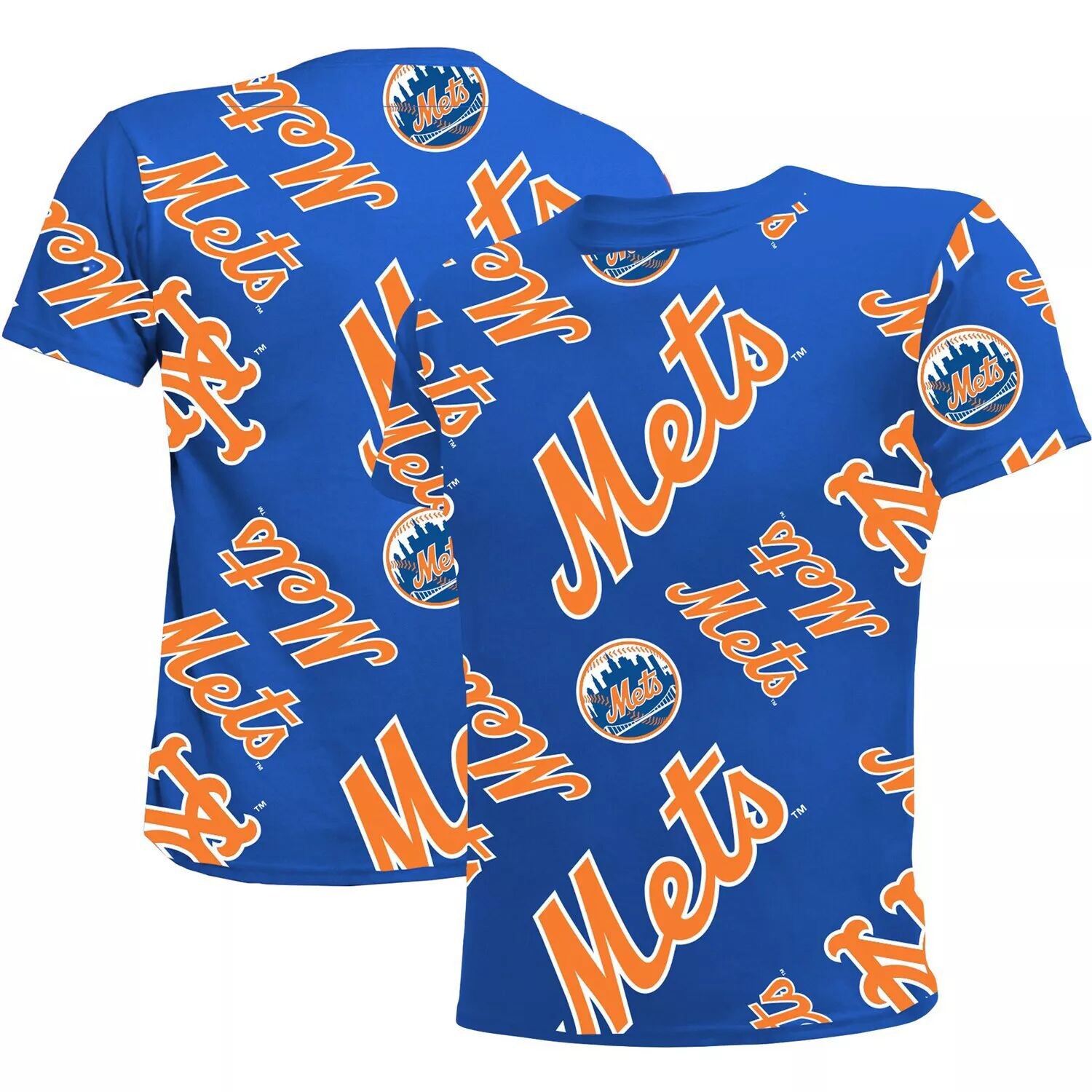 Футболка Youth Stitches Royal New York Mets Allover Team Stitches — фото 4