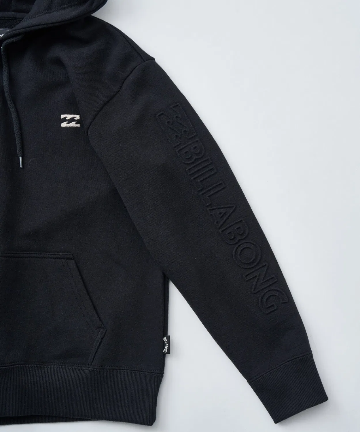 Детская парка Billabong Emboss Logo с длинным рукавом, серая — фото 4