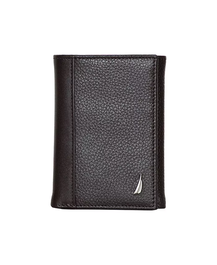 

Мужской кожаный кошелек Trifold Nautica, коричневый