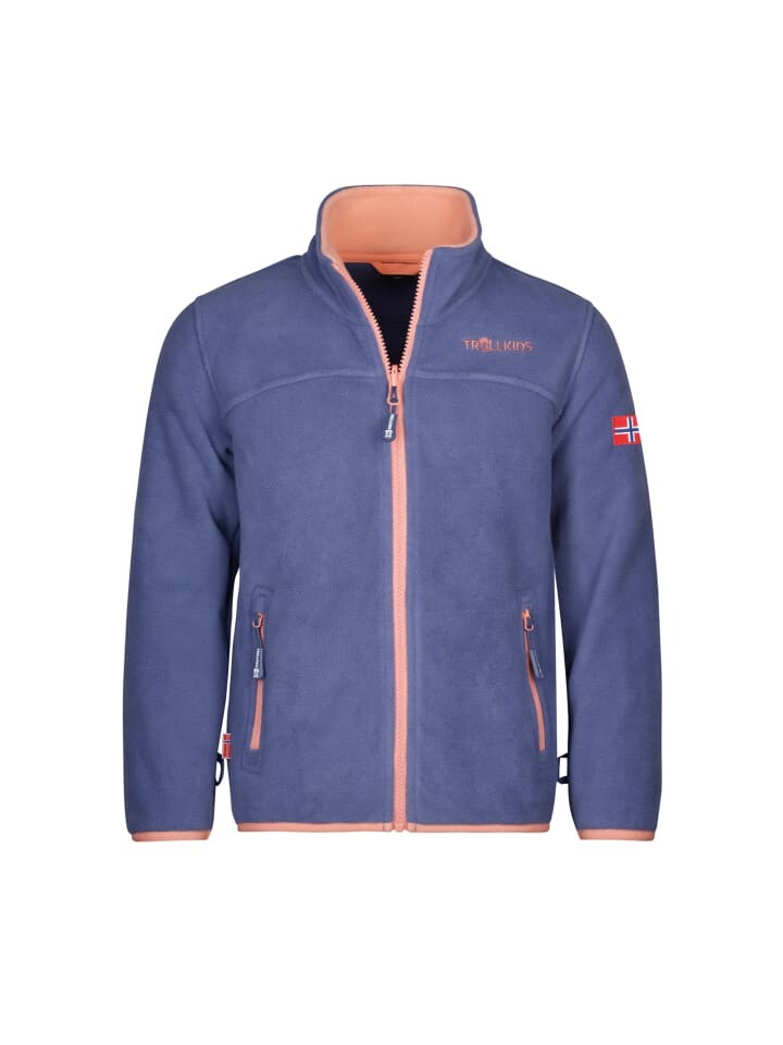 

Флисовая куртка Trollkids Oppdal XT, цвет lotus blue/dahlia
