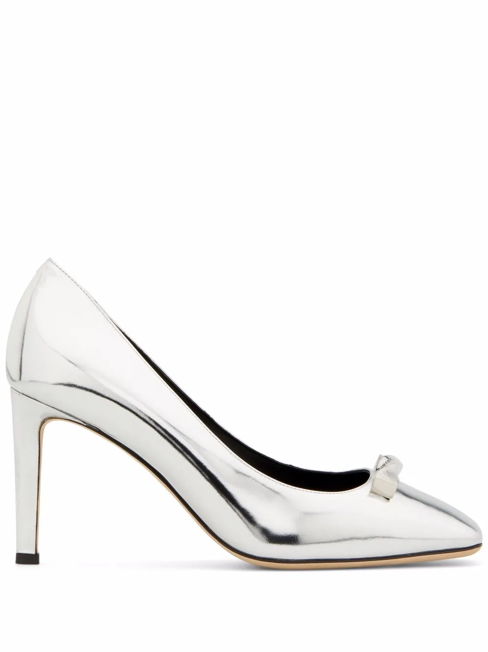 Туфли-лодочки Consuelo с эффектом металлик Giuseppe Zanotti, серебряный