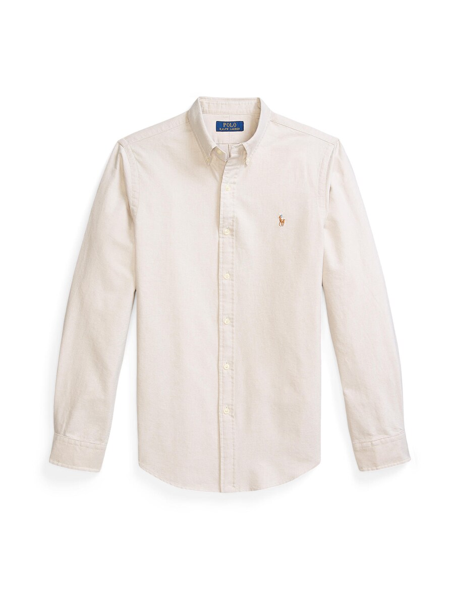 

Рубашка на пуговицах классического кроя Polo Ralph Lauren, экрю