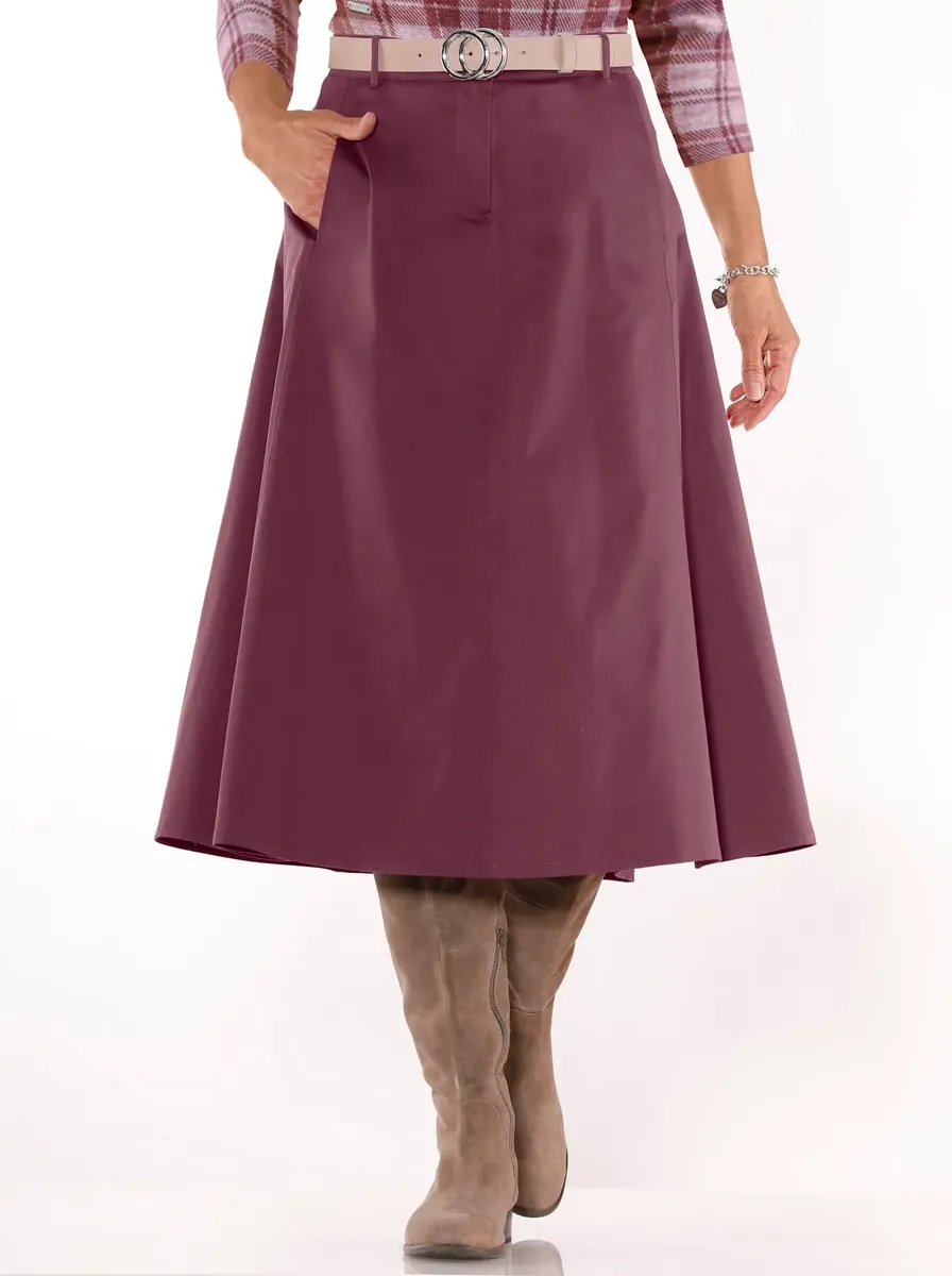 

Casual Looks атласной юбки, цвет Burgund
