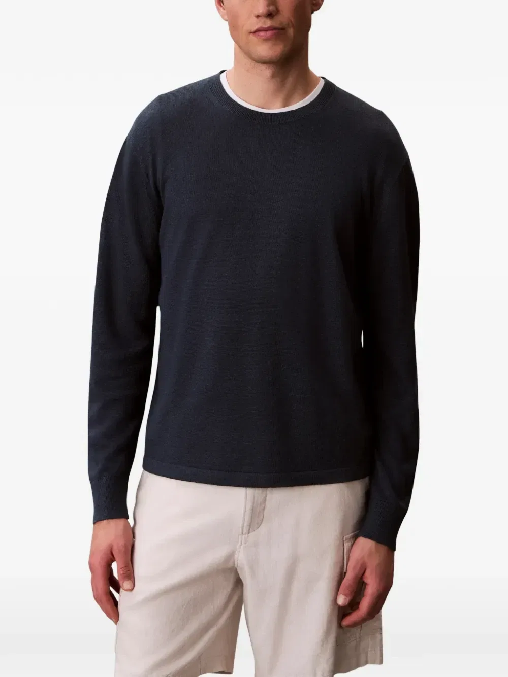 Джемпер из мериносовой шерсти Calvin Klein, синий
