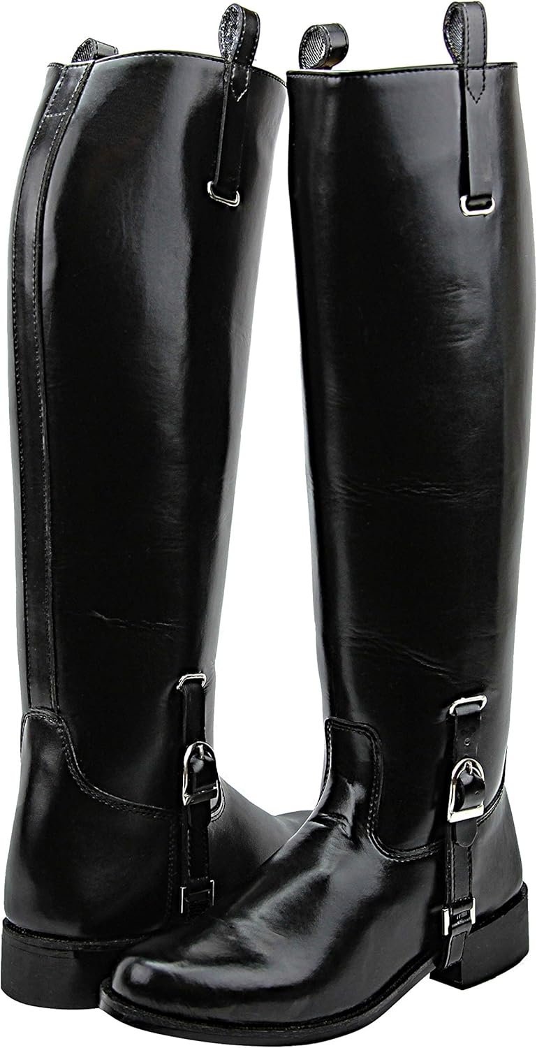 Мужские сапоги для верховой езды Hispar Mens Man Dignity Dress Dressage, стильные модные черные сапоги для конного спорта