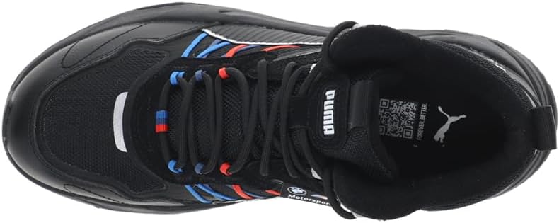 Мужские кроссовки PUMA BMW M Motorsport Trinity Mid WTR на шнуровке, повседневные - черные — фото 4